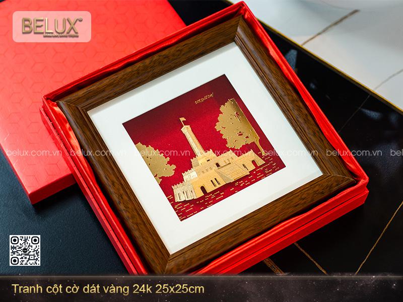 Tranh Cột Cờ Dát Vàng 24k