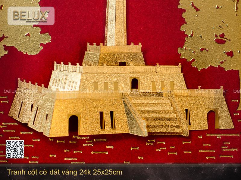 Tranh Cột Cờ Dát Vàng 24k