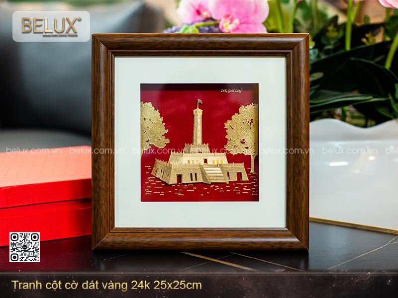 Tranh Cột Cờ Dát Vàng 24k