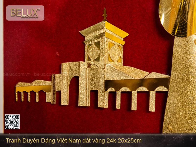Tranh Duyên Dáng Việt Nam Dát Vàng 24k