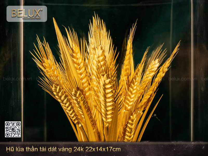HŨ LÚA THẦN TÀI DÁT VÀNG 24K – BIỂU TƯỢNG CỦA SỰ NO ẤM VÀ THỊNH VƯỢNG