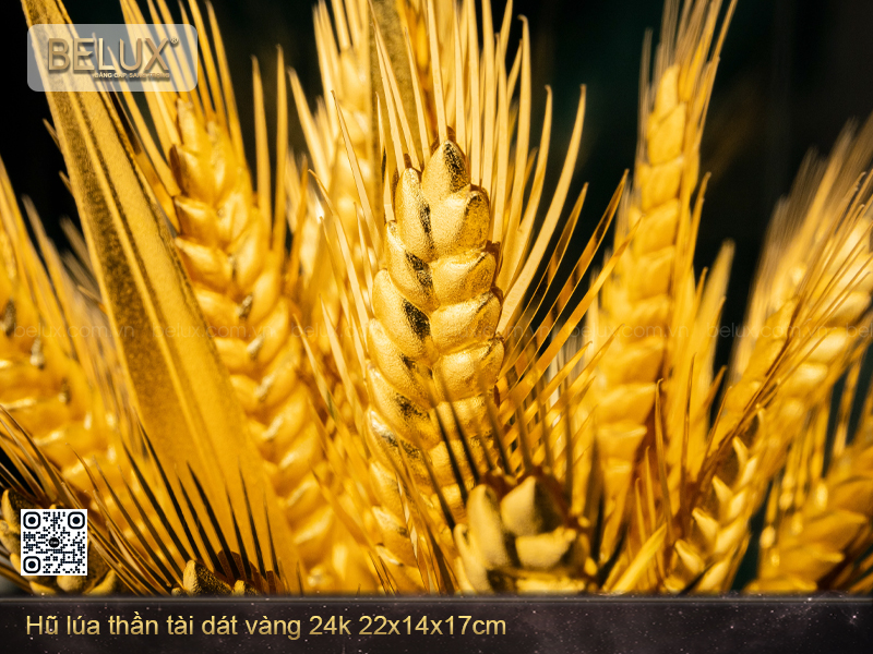 HŨ LÚA THẦN TÀI DÁT VÀNG 24K – BIỂU TƯỢNG CỦA SỰ NO ẤM VÀ THỊNH VƯỢNG