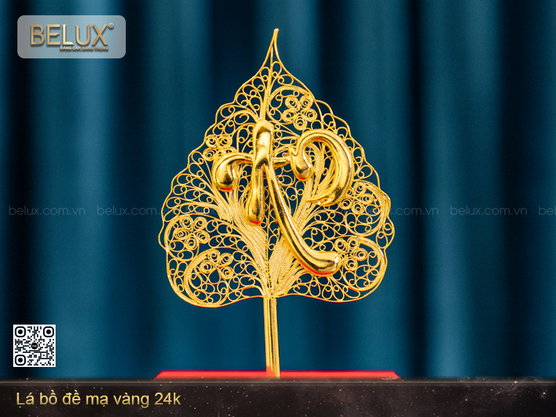 Lá Bồ Đề Mạ Vàng 24k