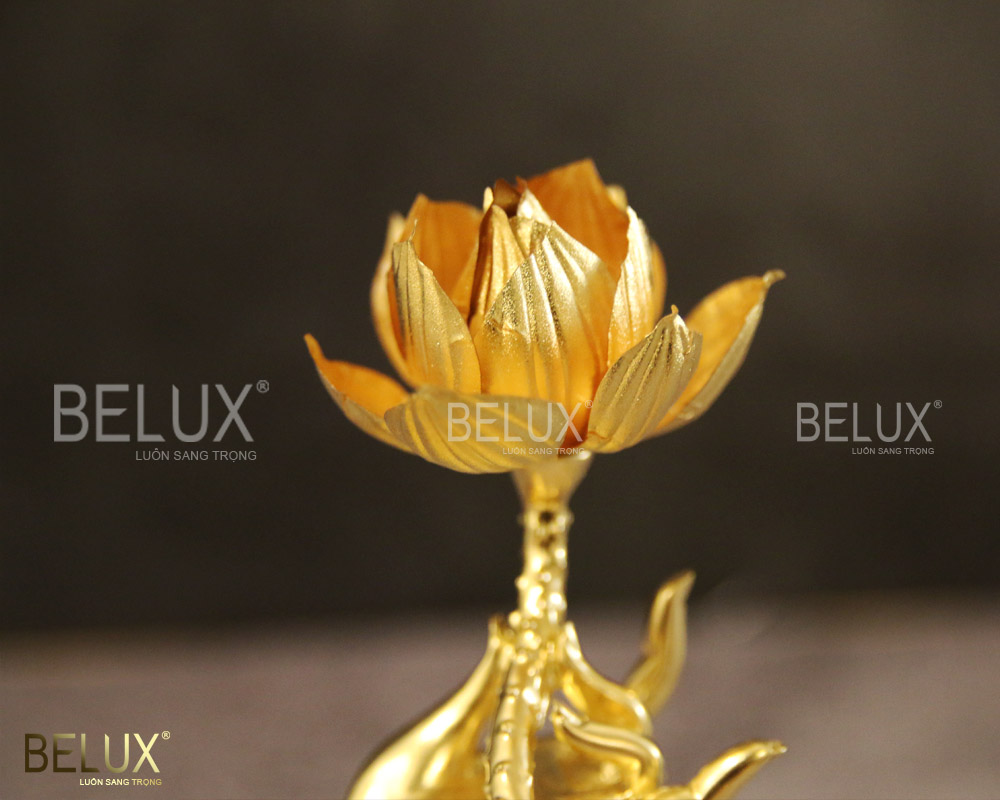 Phật Thủ Liên Hoa Dát Vàng 24k