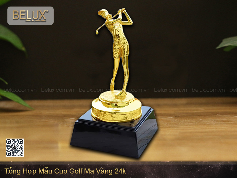 Tổng Hợp Mẫu Cup Golf Mạ Vàng 24k
