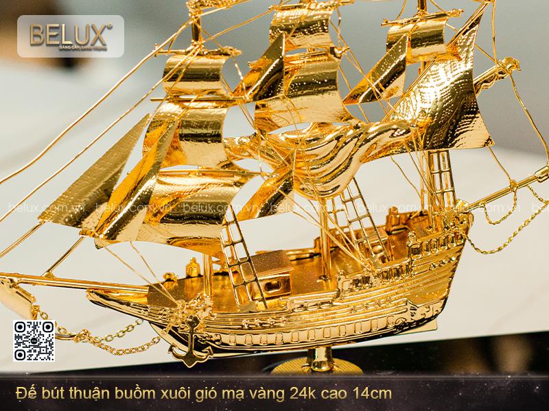 Đế Bút Thuận Buồm Xuôi Gió Mạ Vàng 24k Mẫu 2