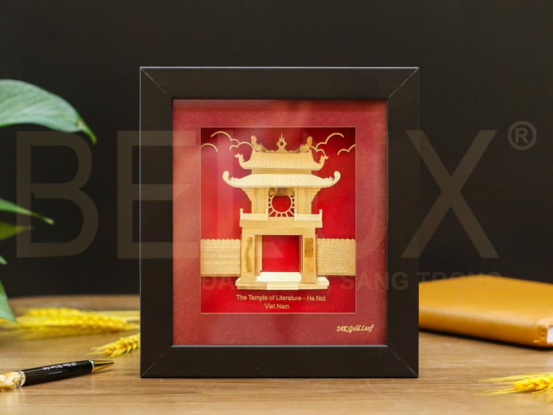 Tranh Khuê Văn Các Dát Vàng 24k