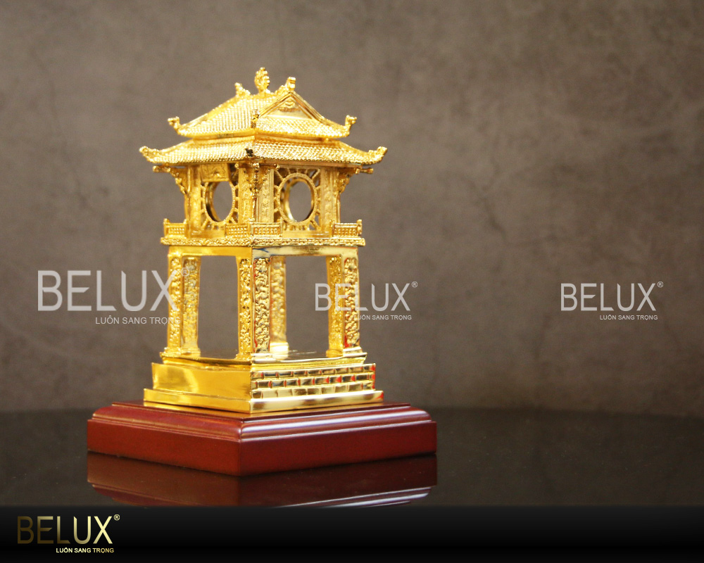 Mô hình khuê văn các mạ vàng 24k