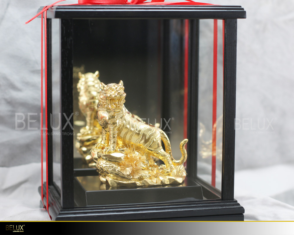 Tượng Linh Vật Hổ Dát Vàng 24k