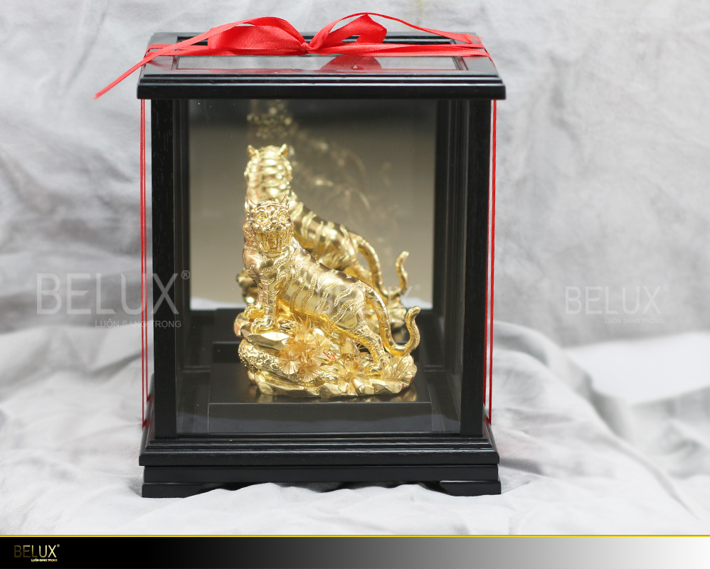 Tượng Linh Vật Hổ Dát Vàng 24k