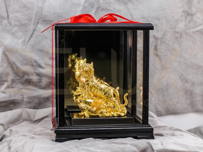 Tượng Linh Vật Hổ Dát Vàng 24k