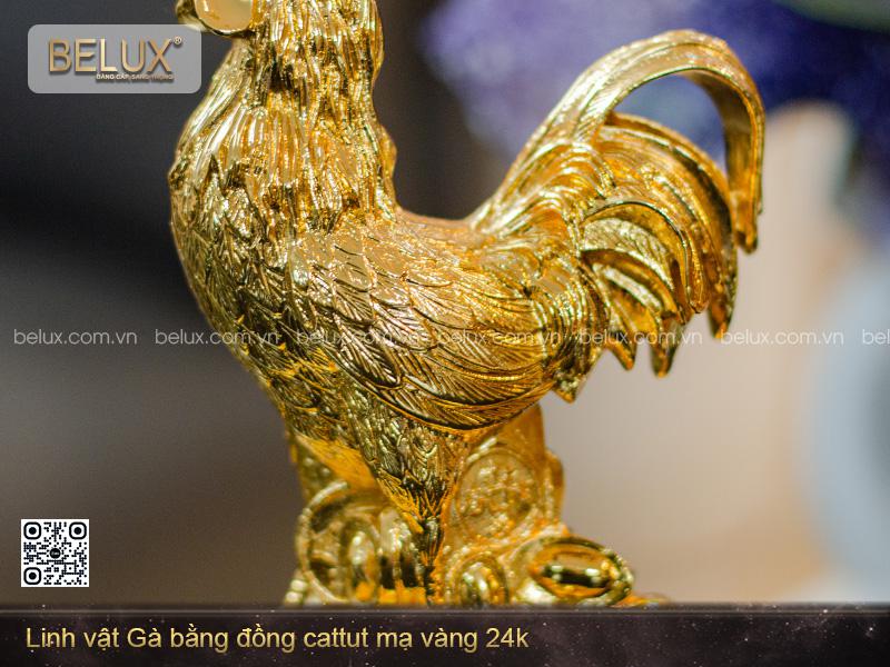 Tượng Linh Vật Gà Phong Thủy Cao 22cm