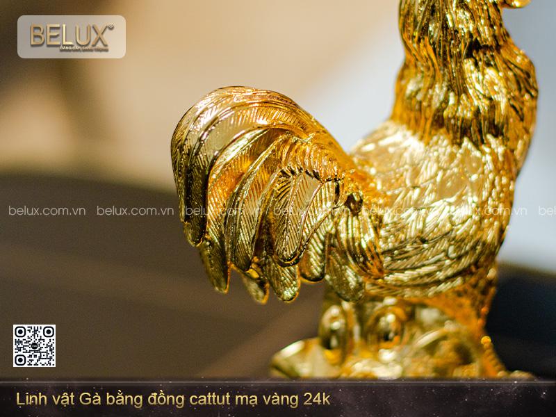 Tượng Linh Vật Gà Phong Thủy Cao 22cm