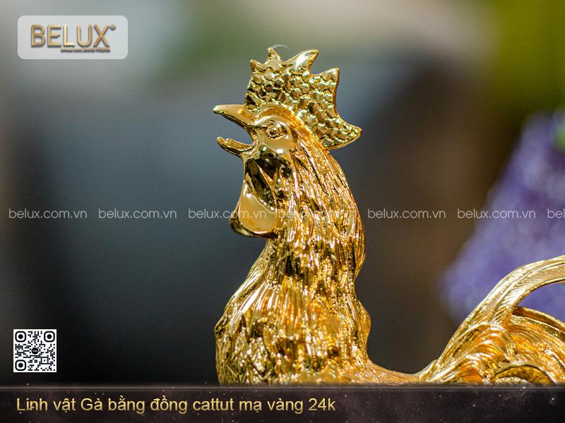Tượng Linh Vật Gà Phong Thủy Cao 22cm