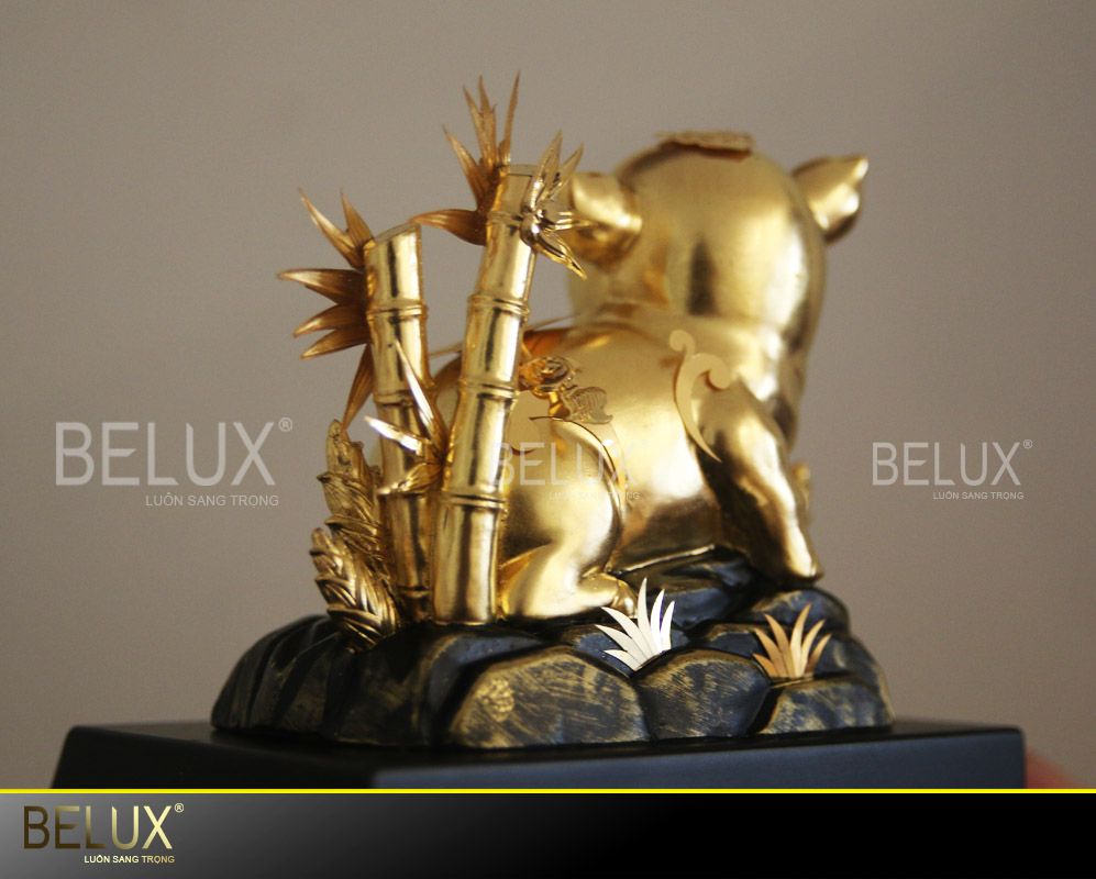 Tượng Heo Dát Vàng 24K