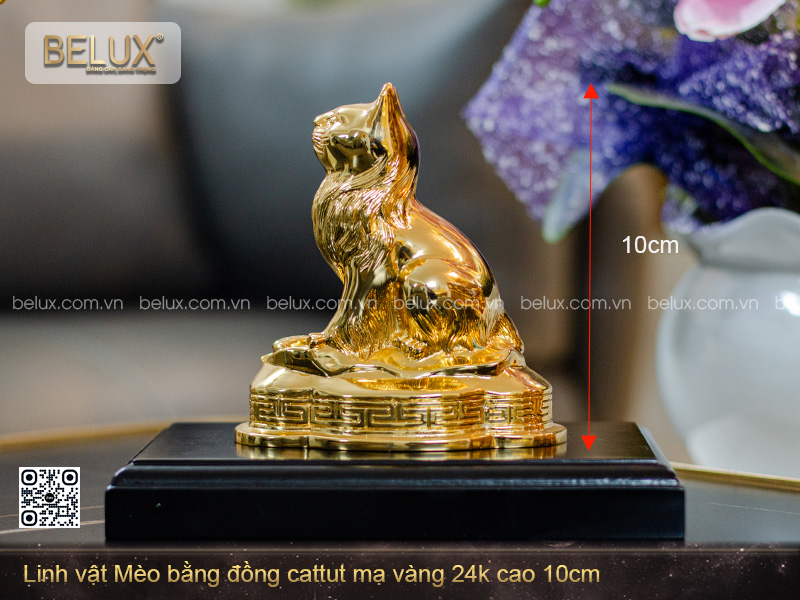 Tượng Linh Vật Mèo Phong Thủy Mẫu 1