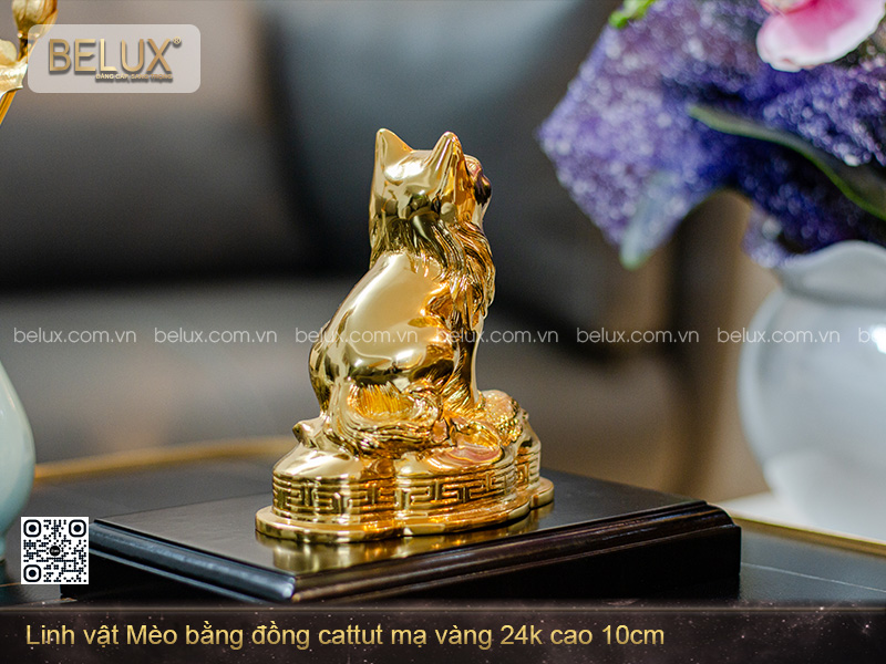 Tượng Linh Vật Mèo Phong Thủy Mẫu 1