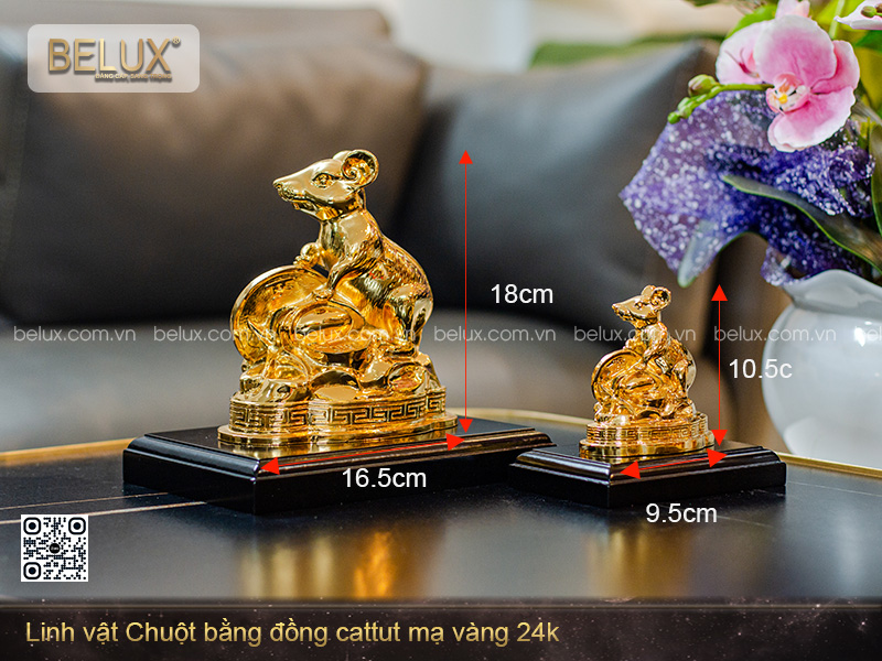 Tượng Linh Vật Chuột Phong Thủy