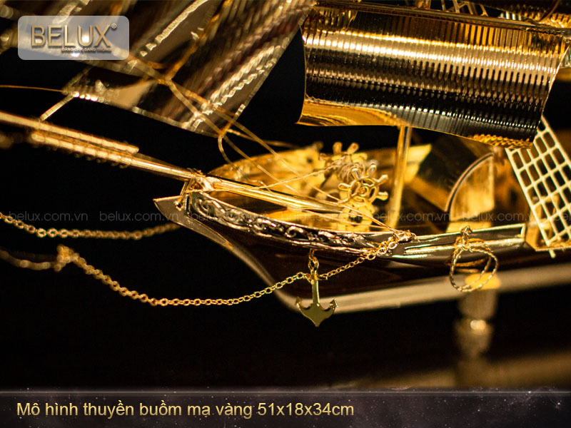 Quà Tặng Thuyền Buồm Mạ Vàng-Mẫu 08