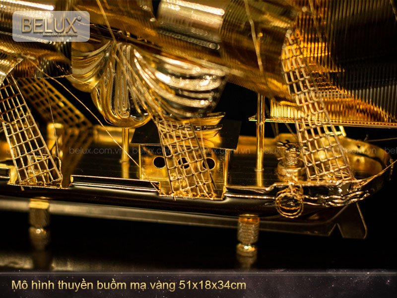 Quà Tặng Thuyền Buồm Mạ Vàng-Mẫu 08