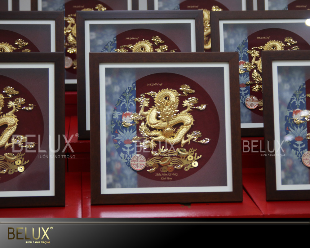Lô tranh Rồng dát vàng 24k theo đơn đặt hàng