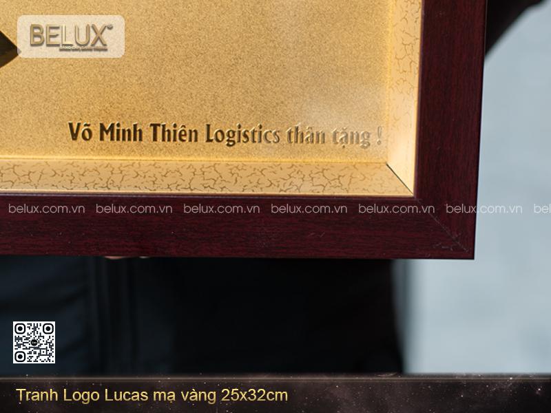 Tranh Logo Mạ Vàng Chế Tác Theo Yêu Cầu Kích Thước 25 x 32cm