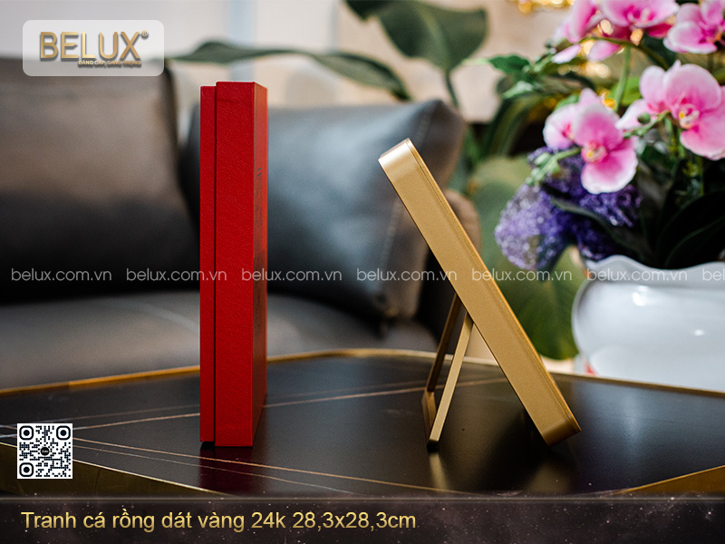 Tranh Cá Rồng Dát Vàng 24k