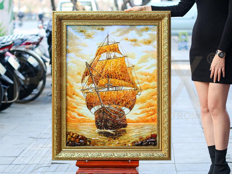 Tranh đá quý thuận buồm xuôi gió mẫu 2