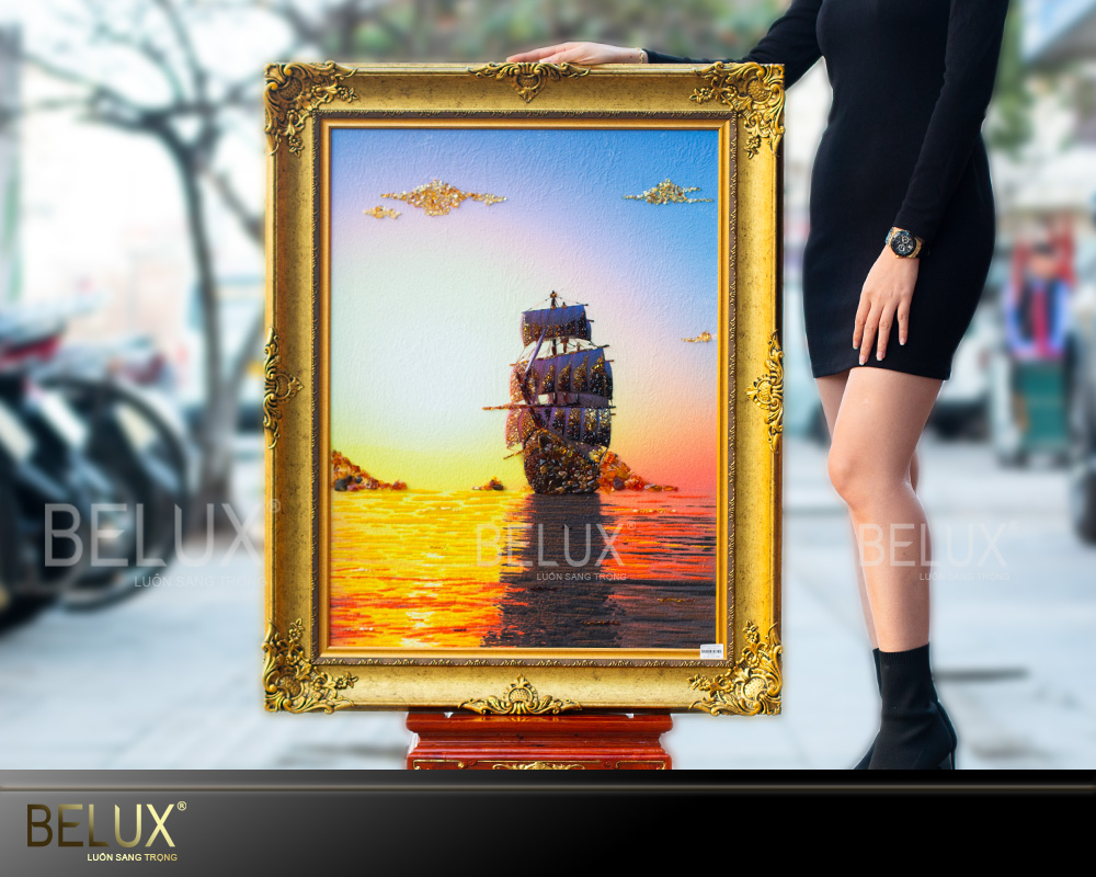 Tranh đá quý thuận buồm xuôi gió mẫu 1