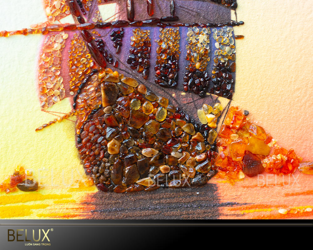 Tranh đá quý thuận buồm xuôi gió mẫu 1