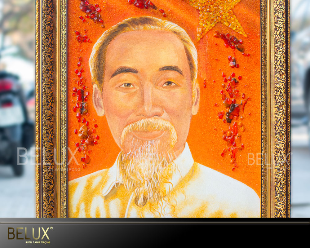 Tranh đá quý Hồ Chí Minh