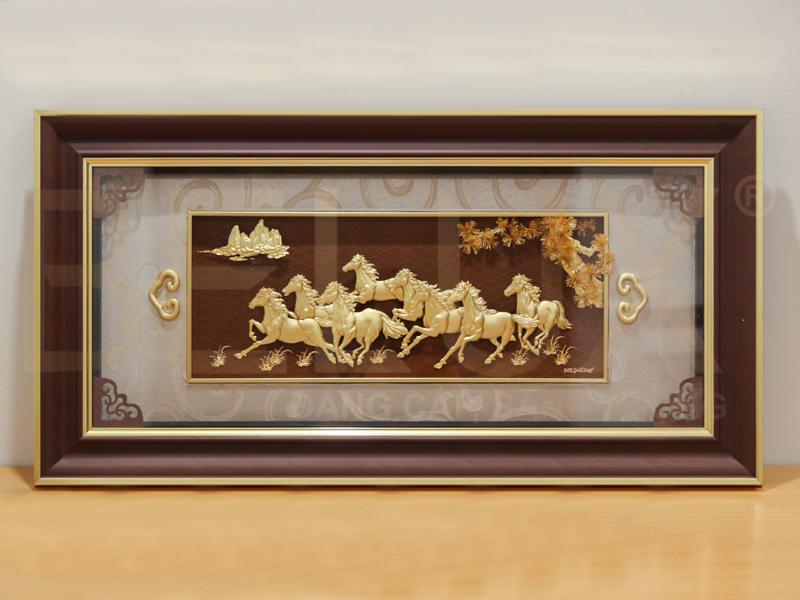 Tranh Mã Đáo Thành Công Mạ Vàng 24k Mẫu 7