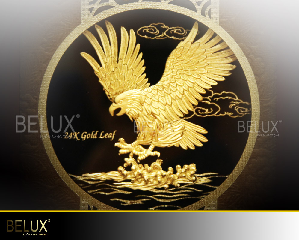 Tranh đại bàng tung cánh mạ vàng 24k mẫu 5