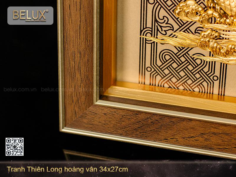 Tranh Thiên Long Hoàng Vân Dát Vàng 24k