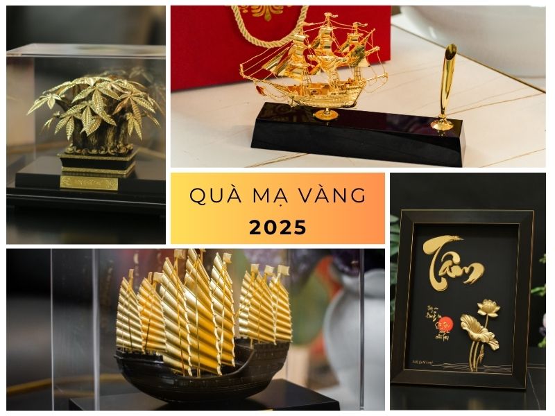 Bộ Sưu Tập Quà Tặng Phong Thủy Mạ Vàng Cho Tết 2025