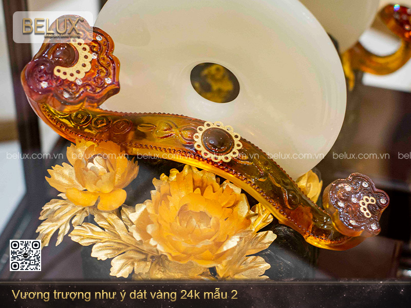 Vương Trượng Như Ý Ruby Dát Vàng 24k