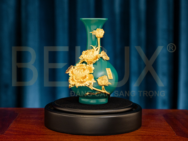 Bình Hút Lộc Dát Vàng 24k