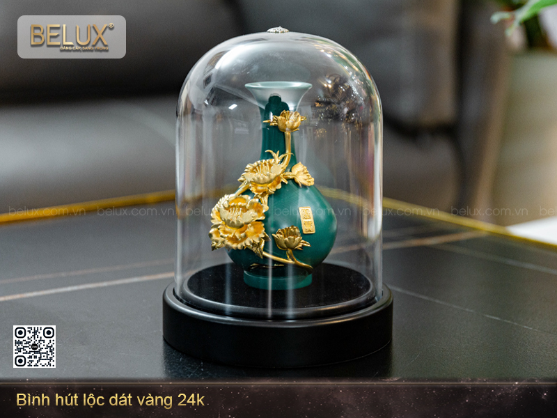 Bình Hút Lộc Dát Vàng 24k