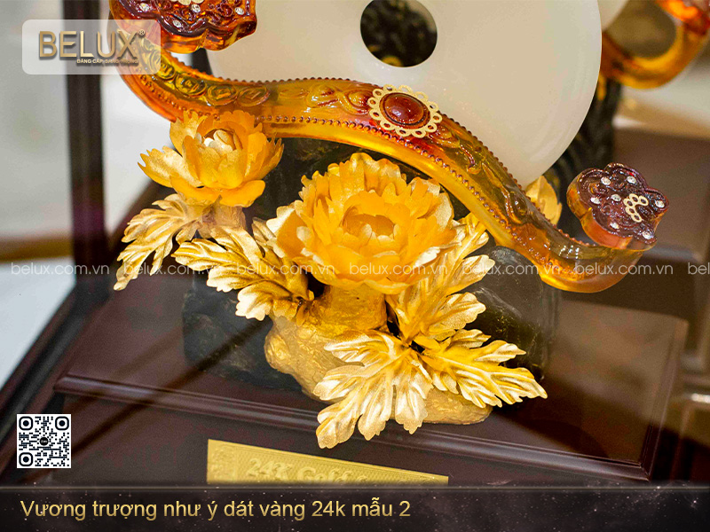 Vương Trượng Như Ý Ruby Dát Vàng 24k