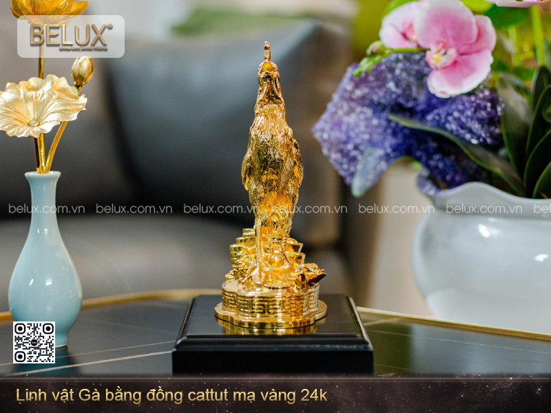 Tượng linh vật gà phong thủy – quà tặng cao cấp Belux