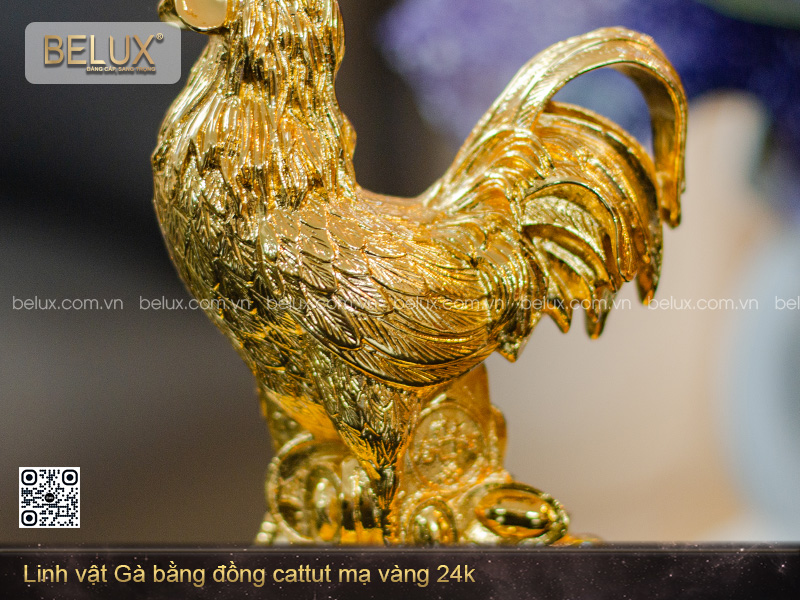 Tượng linh vật gà phong thủy – quà tặng cao cấp Belux