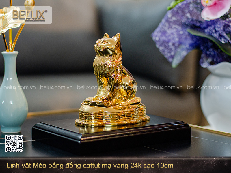 Tượng linh vật mèo phong thủy mẫu 1