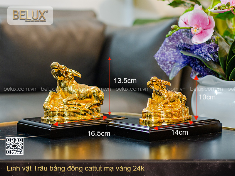 Tượng linh vật Trâu phong thủy mẫu 1