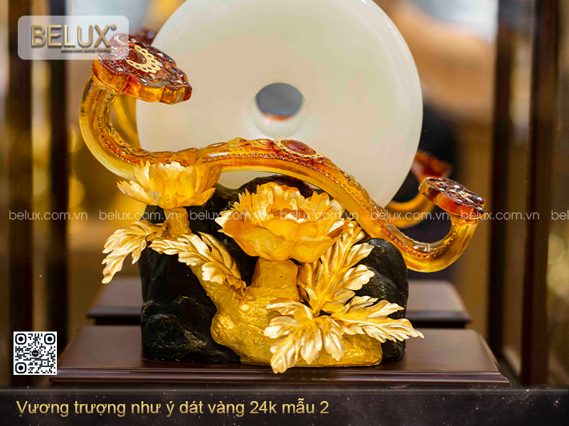 Vương Trượng Như Ý Ruby Dát Vàng 24k