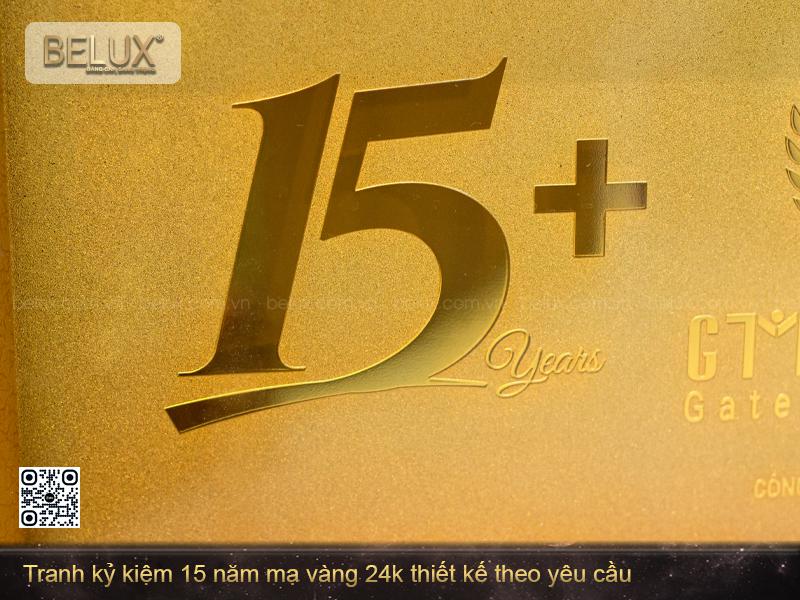 Tranh kỷ kiệm mạ vàng 24k thiết kế theo yêu cầu