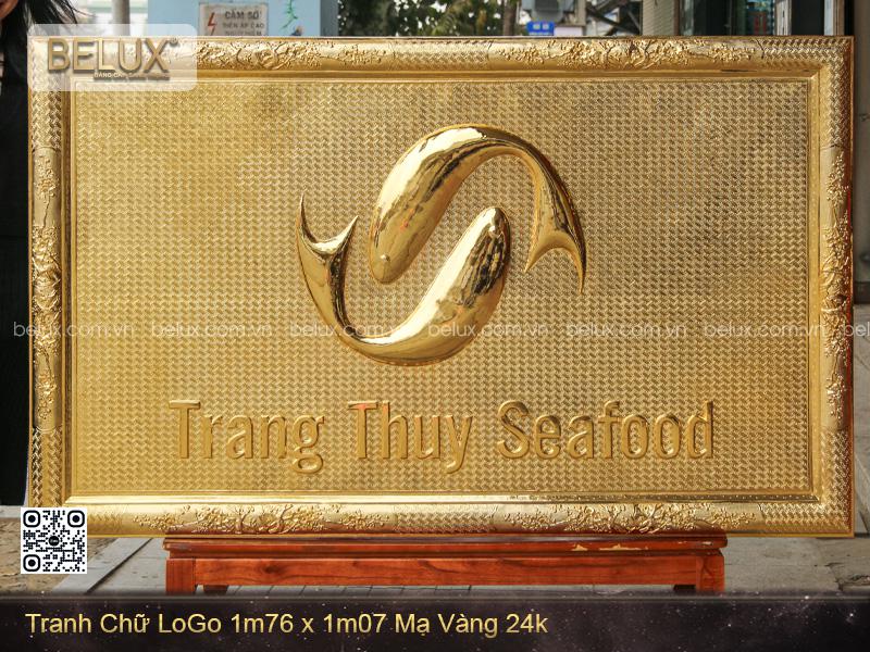 Tranh Logo mạ vàng 24k 1m76 x 1m07 Thiết kế theo yêu cầu